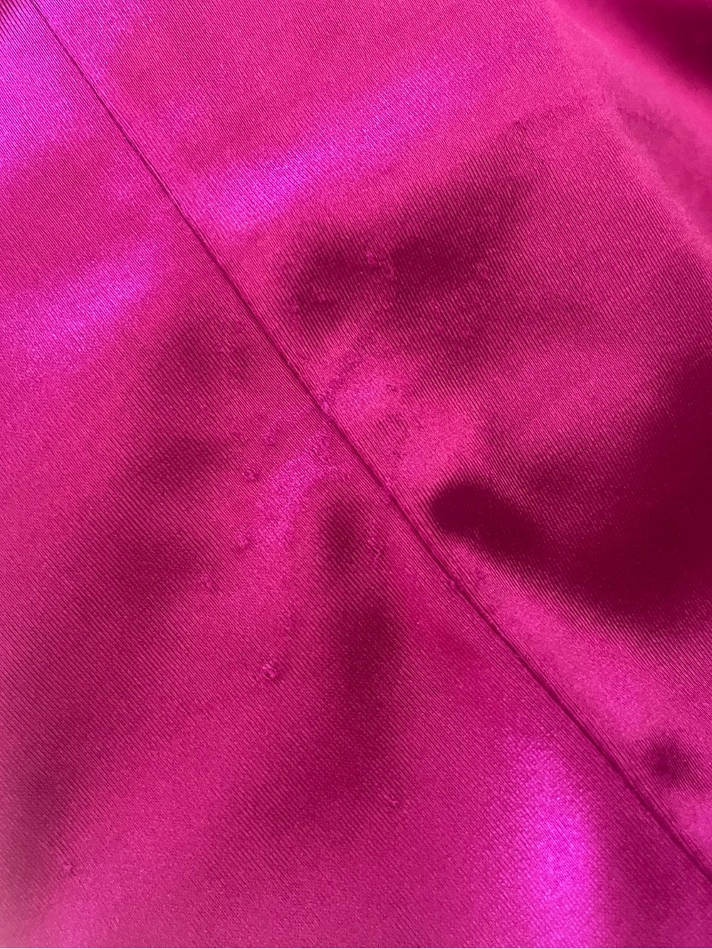 Hot Pink Satin Mini Dress - Picture 5 of 6